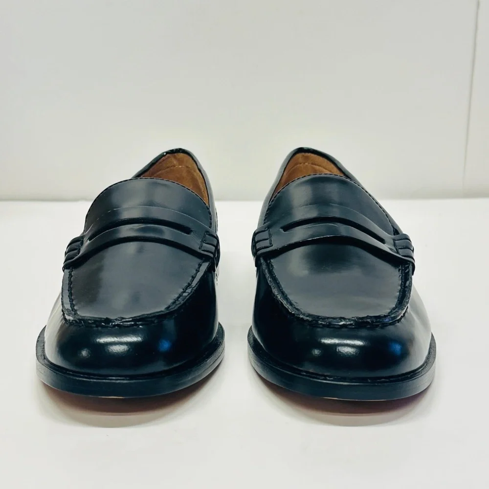 Madewell Penny Loafer In Leather True Black Size 9 New In Box